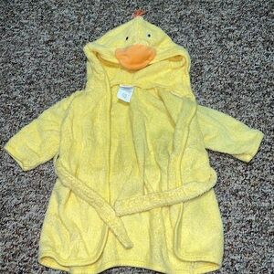 Boys, girls bathrobe Yellow Duck Hooded Baby Bathrobe Craters size 0-9 months